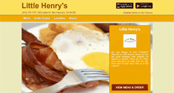 Desktop Screenshot of littlehenrysf.com